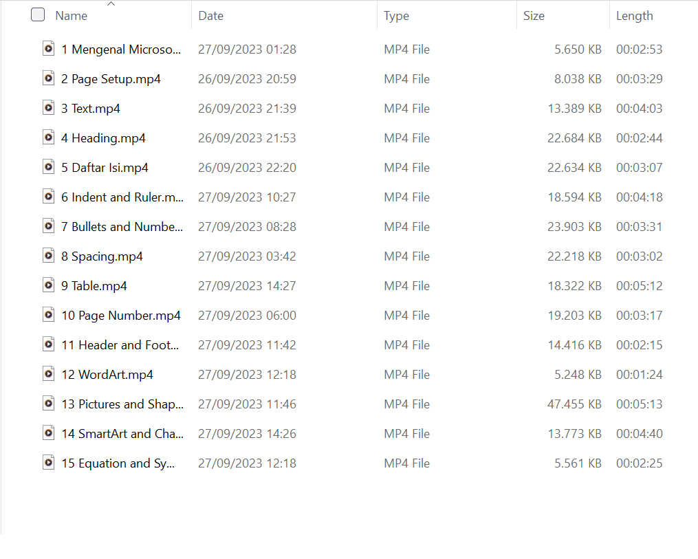 Preview kelas office 2