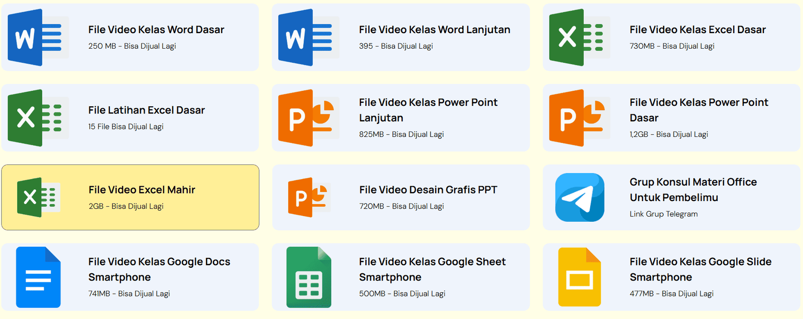 Preview kelas office 6